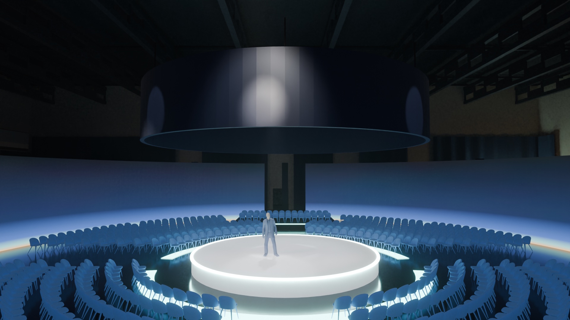 The held minute, the horizon burning low around 700 seats
